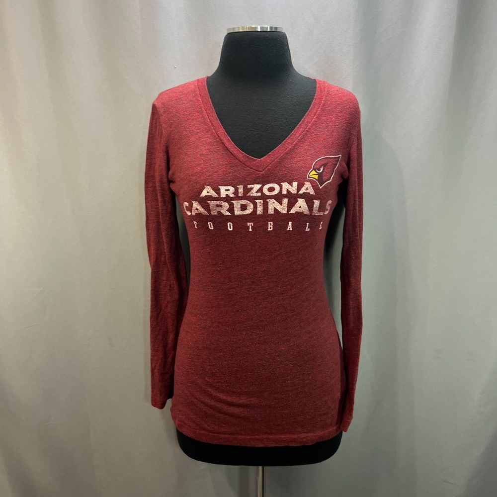 Arizona Cardinals Football T Shirt Womens Small Maroon Graphic Team Apparel NFL